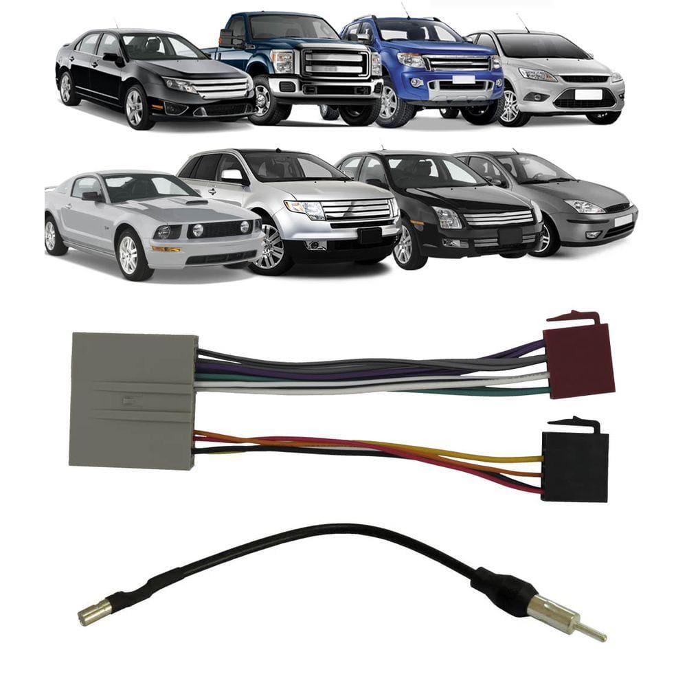 Chicote de Ligação + Chicote Adaptador Antena Edge Fusion Focus F-250 Mustang New Fusion Ranger