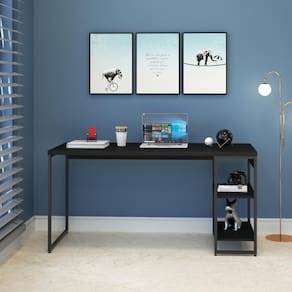 Mesa c/Estante Baixa 150X64X75cm C/02 Prateleiras