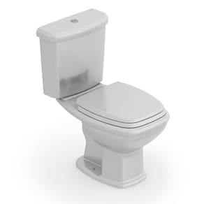 Kit Vaso Sanitário com Caixa Acoplada e Assento Soft Close Fit Plus Celite Cinza Prata Brilhante