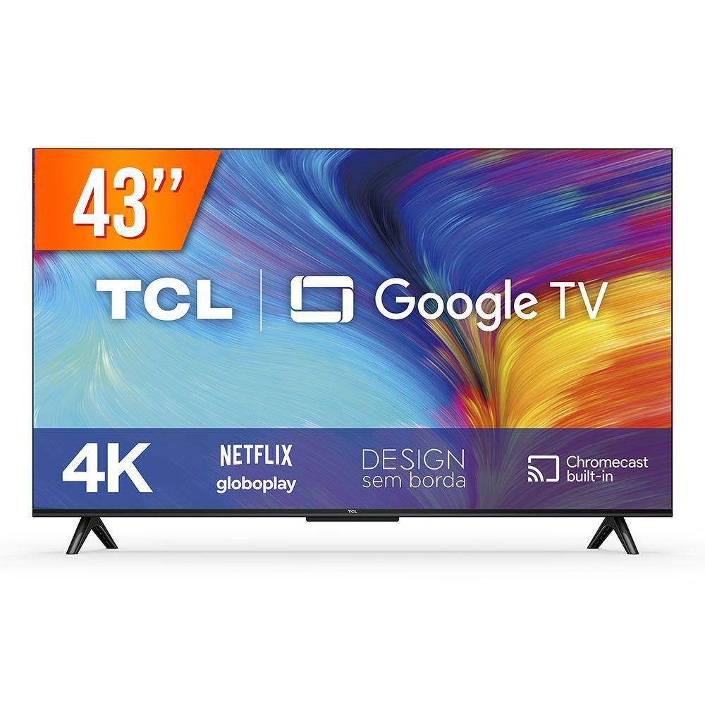 Smart TV Led TCL 43” Full HD Android TV 4K Wi-fi Bluetooth Google  Assistente - 43S615