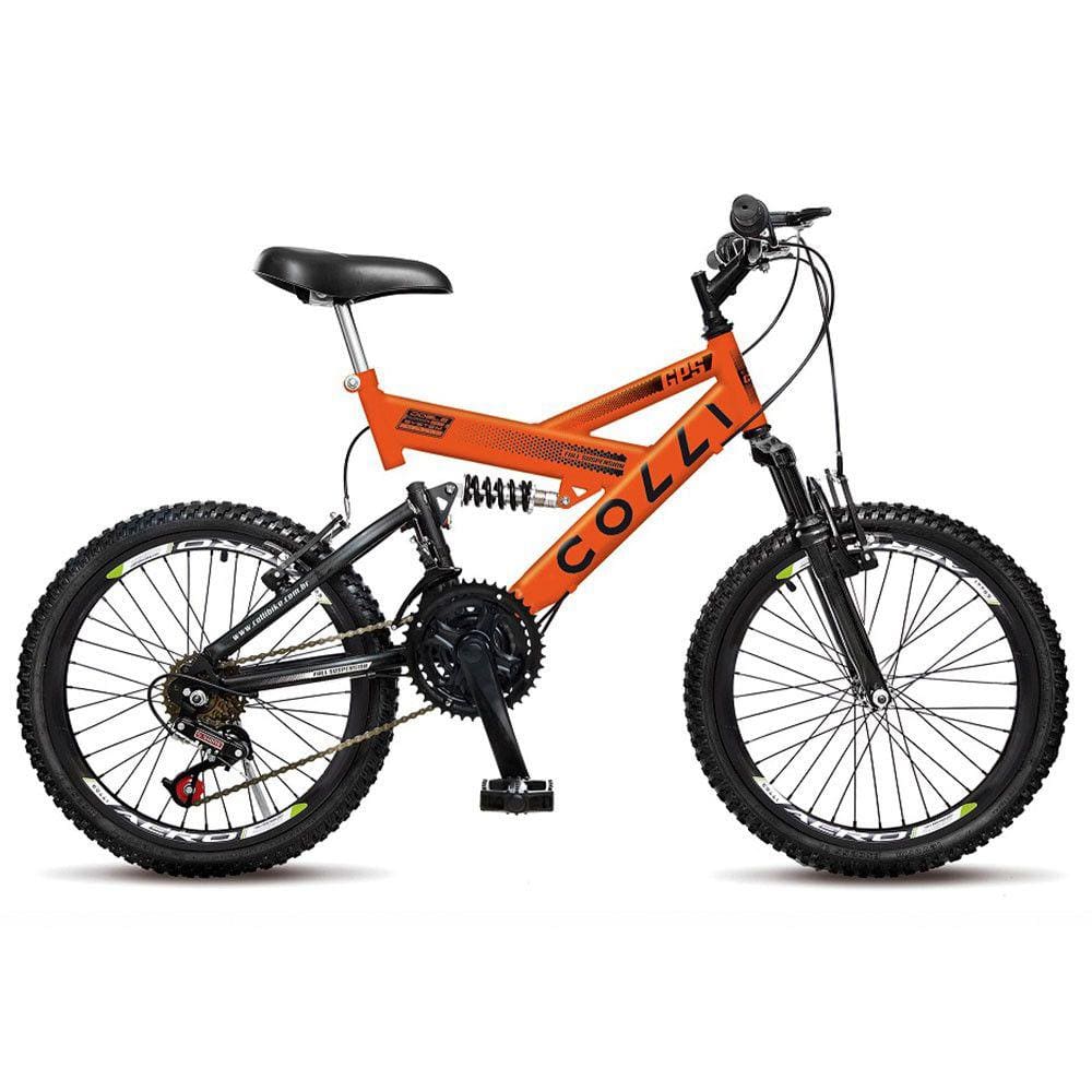 Bicicleta Colli GPS Aro-20 Com Dupla Suspensão, 36 Raias e 21