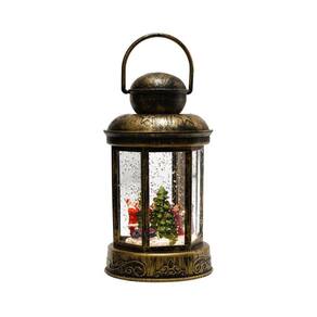 Luminária Lamparina Árvore De Natal Papai Noel 19Cm