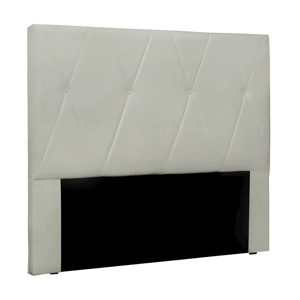 Cabeceira Cama Box Casal Aquilla 140Cm Veludo Branco Navajo