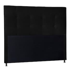 Cabeceira Berlim 1,60 Cm Cama Box Queen Suede Preto