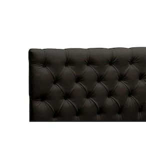 Cabeceira Cristal 1,40 Cm Cama Box Casal Corino Preto