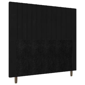 Cabeceira Cama Box Casal Nala 140cm Suede Preto