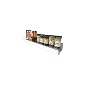 Prateleira Tempero Simples 55 Cm Branco Em Mdf