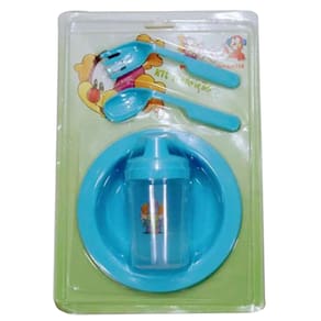 Kit Refeição para Bebê Desenvolvido 4 Peças Menino Menina