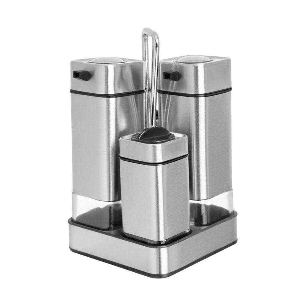 Jogo Galheteiro Aurora Spice Mix 3 Peças 220 ml   Home Style