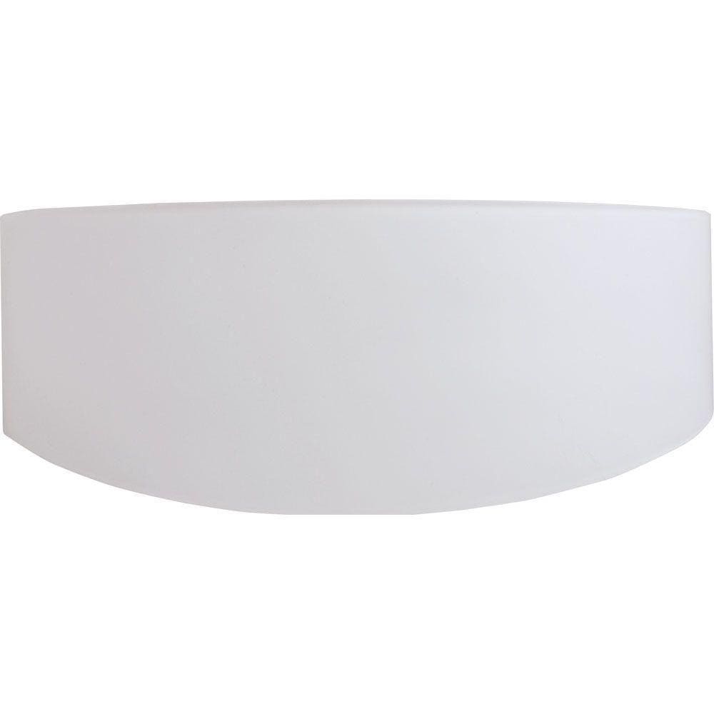Arandela Hélios Oval Vidro Branco Para Led
