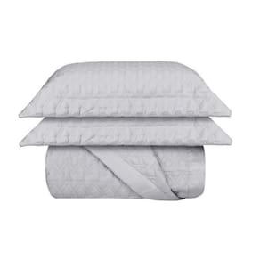Kit Colcha Matelasse Queen 200 Fios Sultan - Prata
