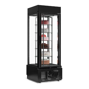 Vitrine Giratória Gevg-075 Preto Com 06 Niveis 220V - Gelopar