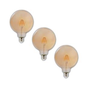 Kit 3 Globo Retrô 4w 2200k 360 Lúmens Âmbar G125 Avant