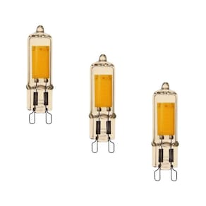Kit 3 Lâmpada LED Retrô Luxpin 2W Luz Âmbar 2200K Base G9 127V