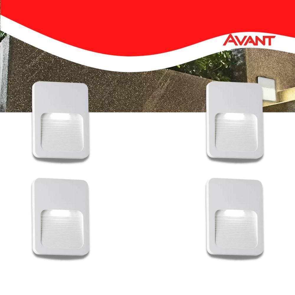 Kit 4 Balizador Elegance 2w 3000k Ip65 4x4 Luz Quente Avant