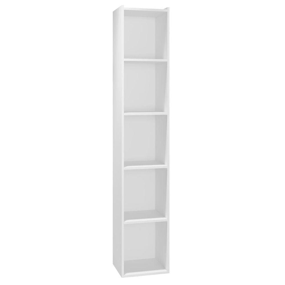 Armário Livreiro 4 Prateleiras Janaina Branco 1189