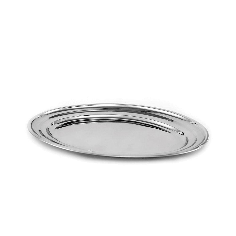 Travessa Oval Rasa Inox Trad. 25Cm - Gourmet Mix