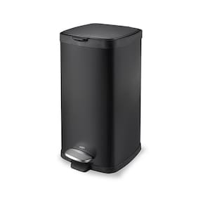 Lixeira Com Pedal E Balde Frame 20L Preto Brinox