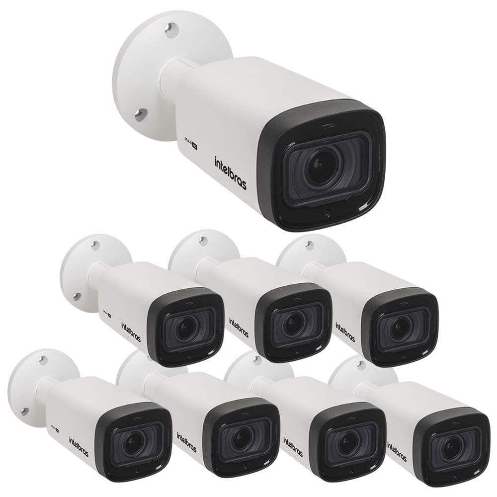Kit 8 Câmera Multi HD 2 Megapixels 50m Varifocal VHD 3250 VF G7 Intelbras