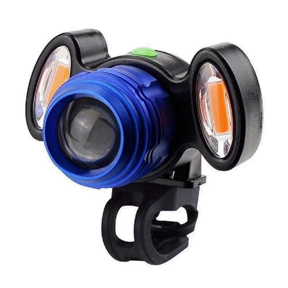 Farol Lanterna De Led Recarregável Para Bicicleta Bike Com Zoom