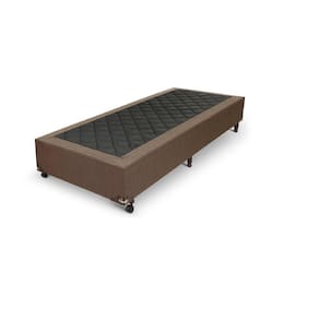 Base Box Solteiro 88x188x25cm Linho Prorelax Marrom