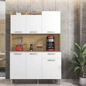 Cozinha Compacta 6 Portas 1 Gaveta Genova Kits Paraná