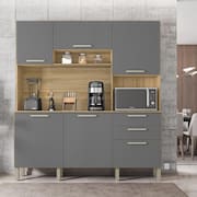 Cozinha Compacta 6 Portas 2 Gavetas Ferrara Kits Paraná
