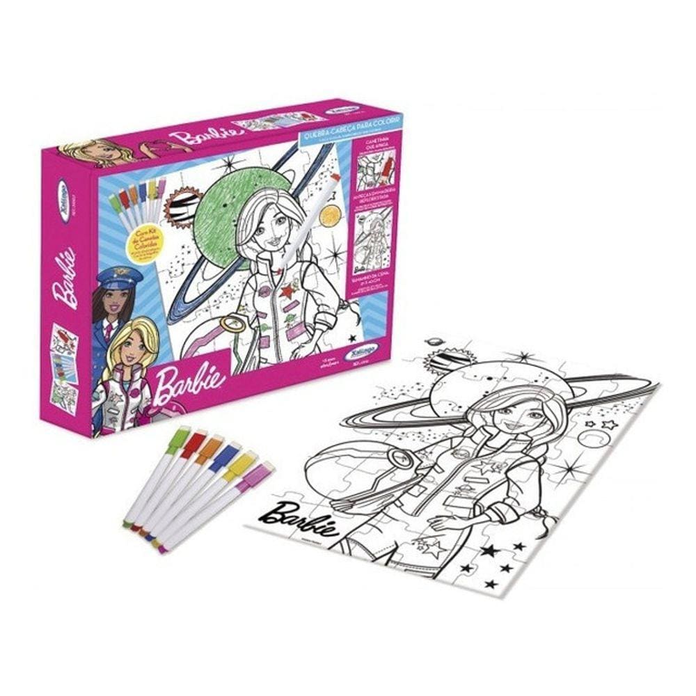 Quebra Cabeça de Colorir Barbie (23121)