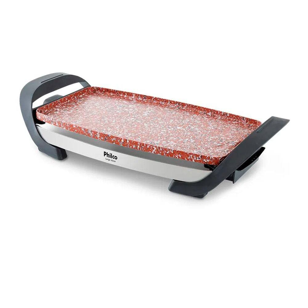 Grill Large Stone Philco Cerâmico Vermelho PGR03P 1500W 110v