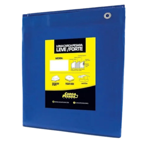 Lona Plástica Azul impermeável 150 Micras Multiuso 4x7