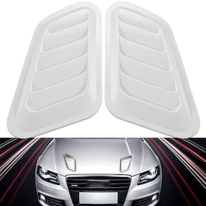 Scoop Tomada De Ar Esportivo Universal Capô Branco intake