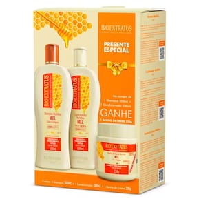 Kit Bio Extratus Shampoo + Condicionador 500Ml + Banho De Creme 230G