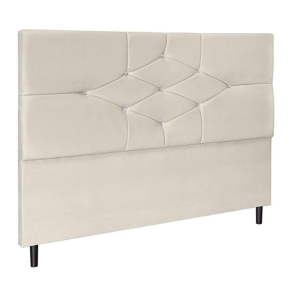 Cabeceira Camboriú Para Cama Box Solteiro 94 Cm Suede Bege