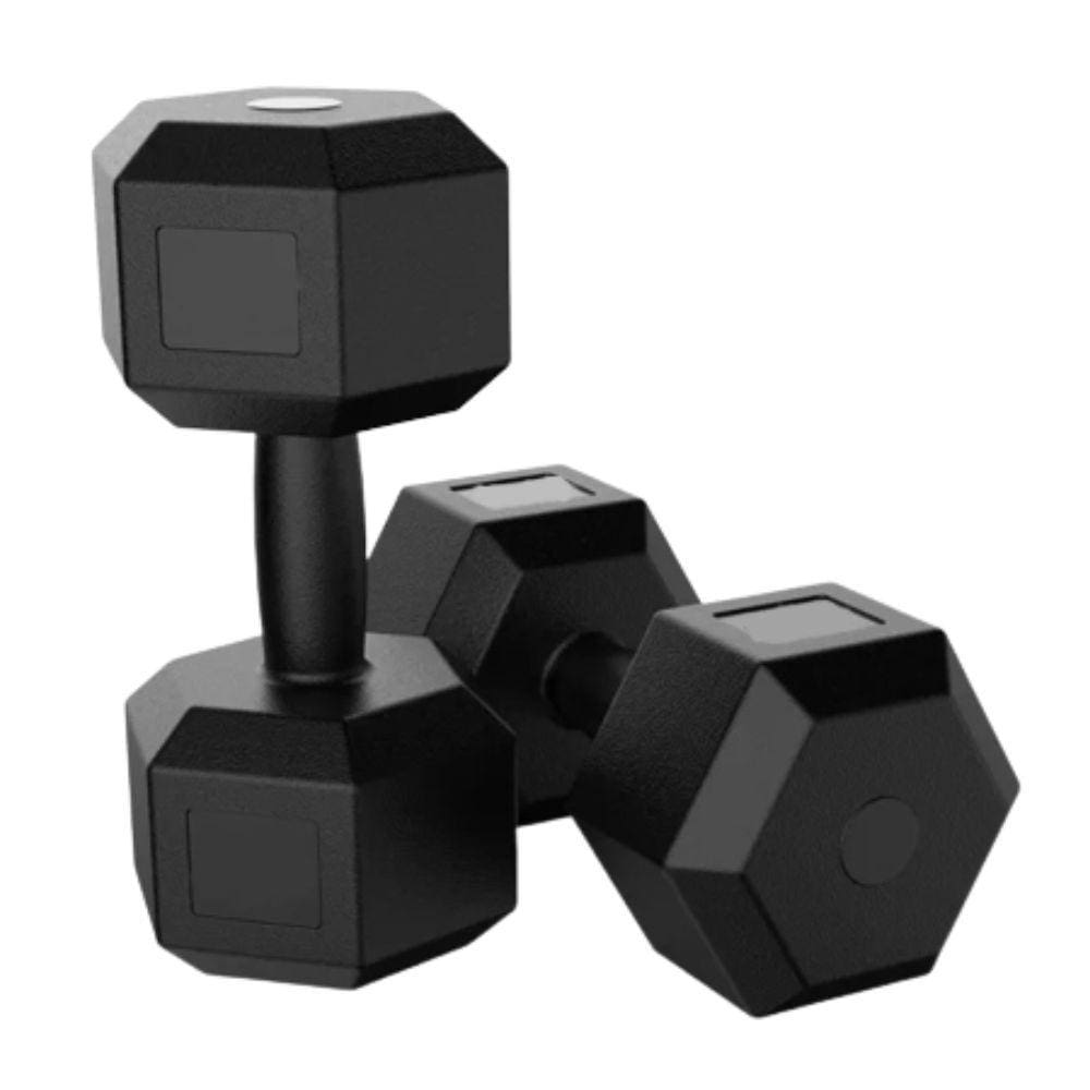 Par de Halteres Dumbell Ciment Sextavado Bonafit 3kg Preto