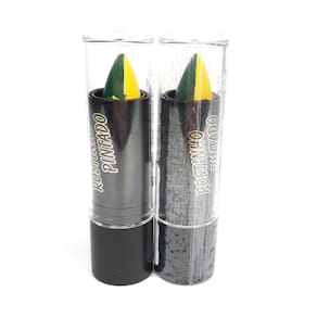 2 Batom Lary Rostinho Pintado Verde e Amarelo Brasil Copa