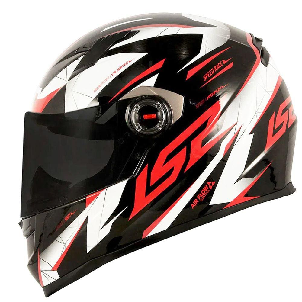 Capacete LS2 FF358 Draze Black White Red (58)