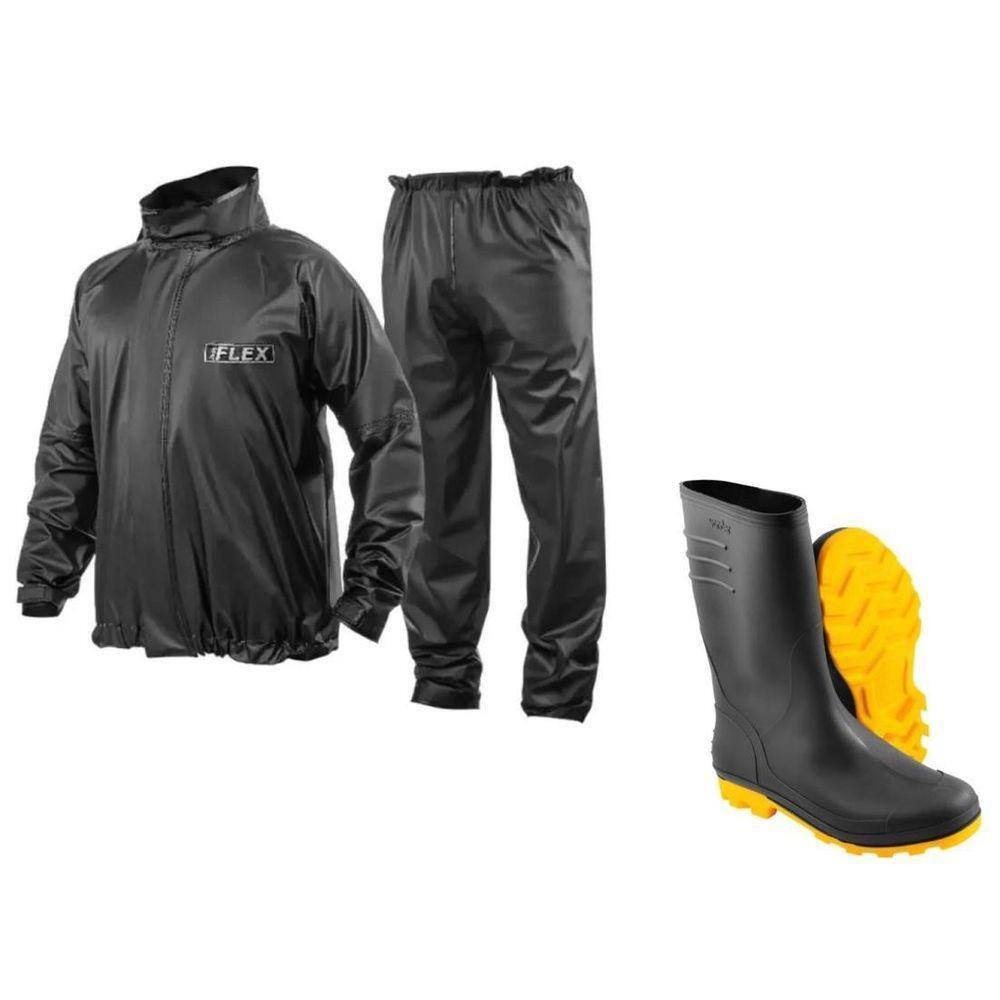 Capa De Chuva Delta Flex P Bota Vonder Solado Amarelo 37/38