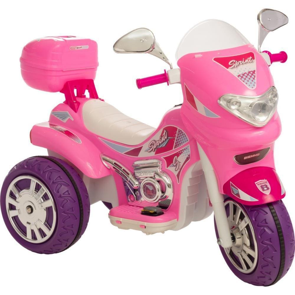 Moto Elétrica Infantil Bandeirante GT2 Turbo 12V Rosa - Bandeirante - 2562  BAND2562