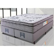 Cama Box King Colchão Ortopédico + Box 193x203x67 One Face Espuma D45 Cinza