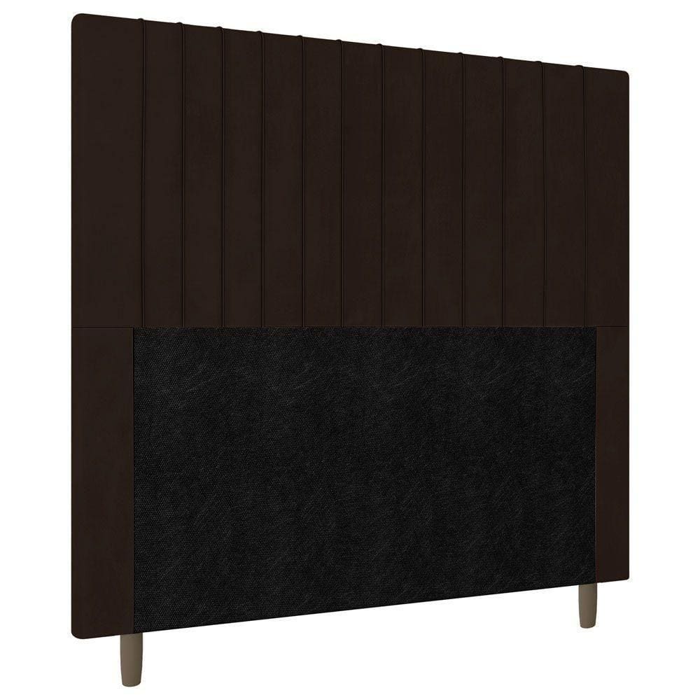 Cabeceira Cama Box Casal King Size Nala 195cm Corano Marrom