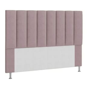 Cabeceira Estofada Cama Box King 195 Cm Rose