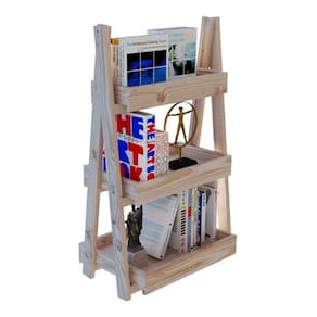 Expositor De Livros Madeira Pinus Para Sala