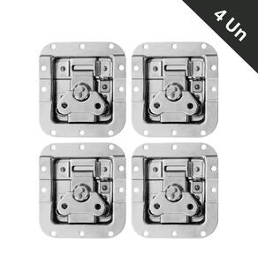 Fecho de Metal Médio Borboleta c/Porta Cadeado - Kit 4 Un