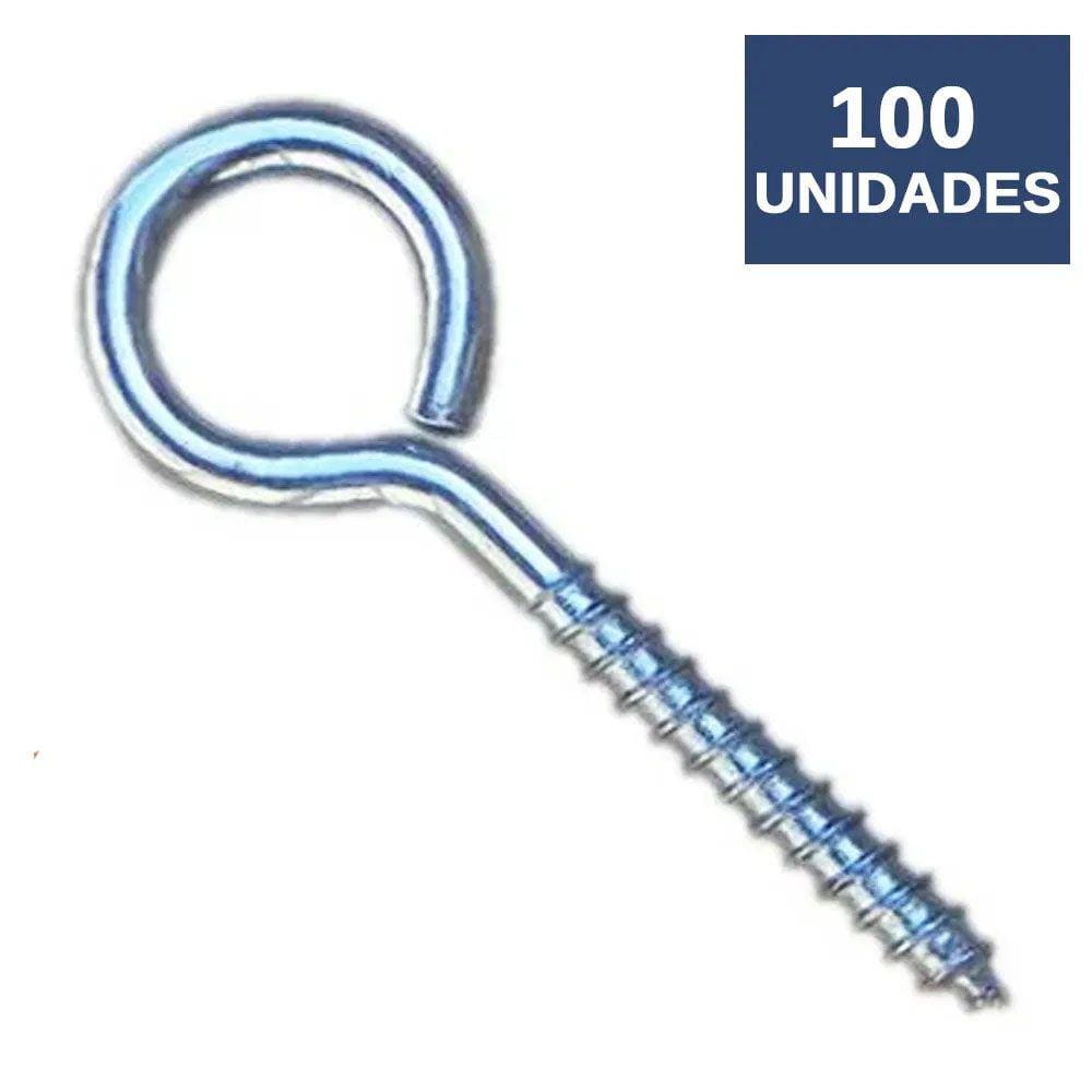 100 Pitão Parafuso para Bucha 10 Zincado Alvenaria Concreto - Starfer