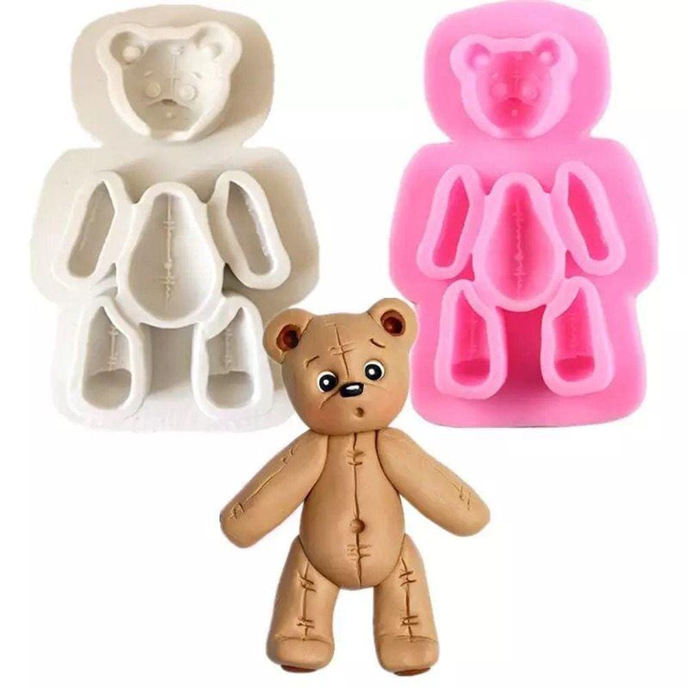 Molde De Silicone Urso Montar Grande