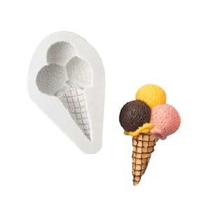 Molde De Silicone Sorvete Confeitaria Doce Grande