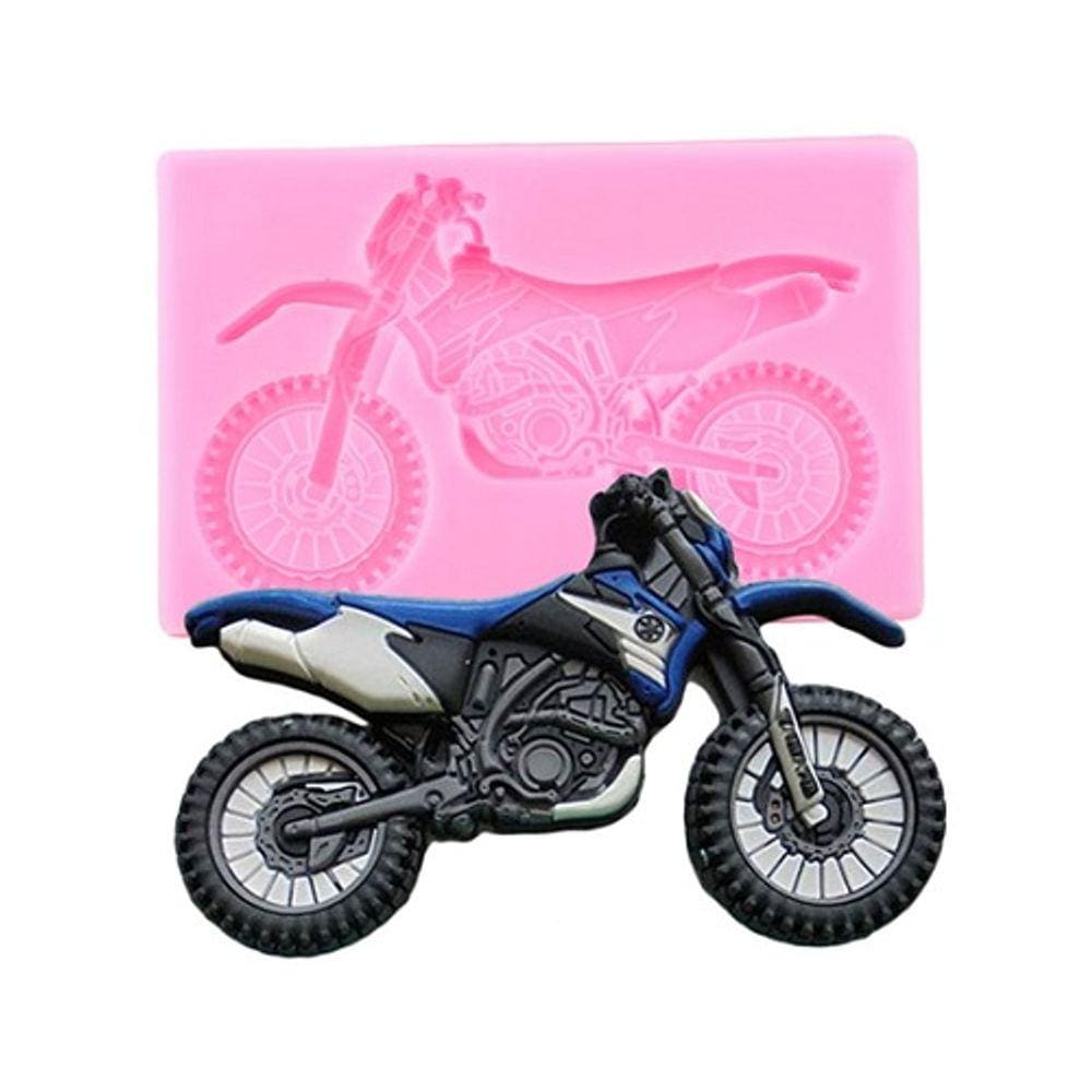 Molde De Silicone Moto Cross Piloto