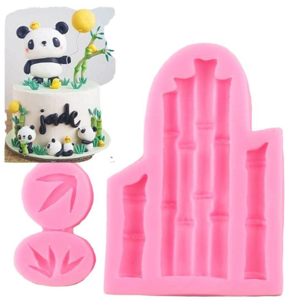 Molde De Silicone Bambu, Panda