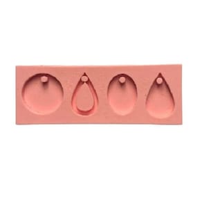 Molde De Silicone Pingentes, Brincos, Resina