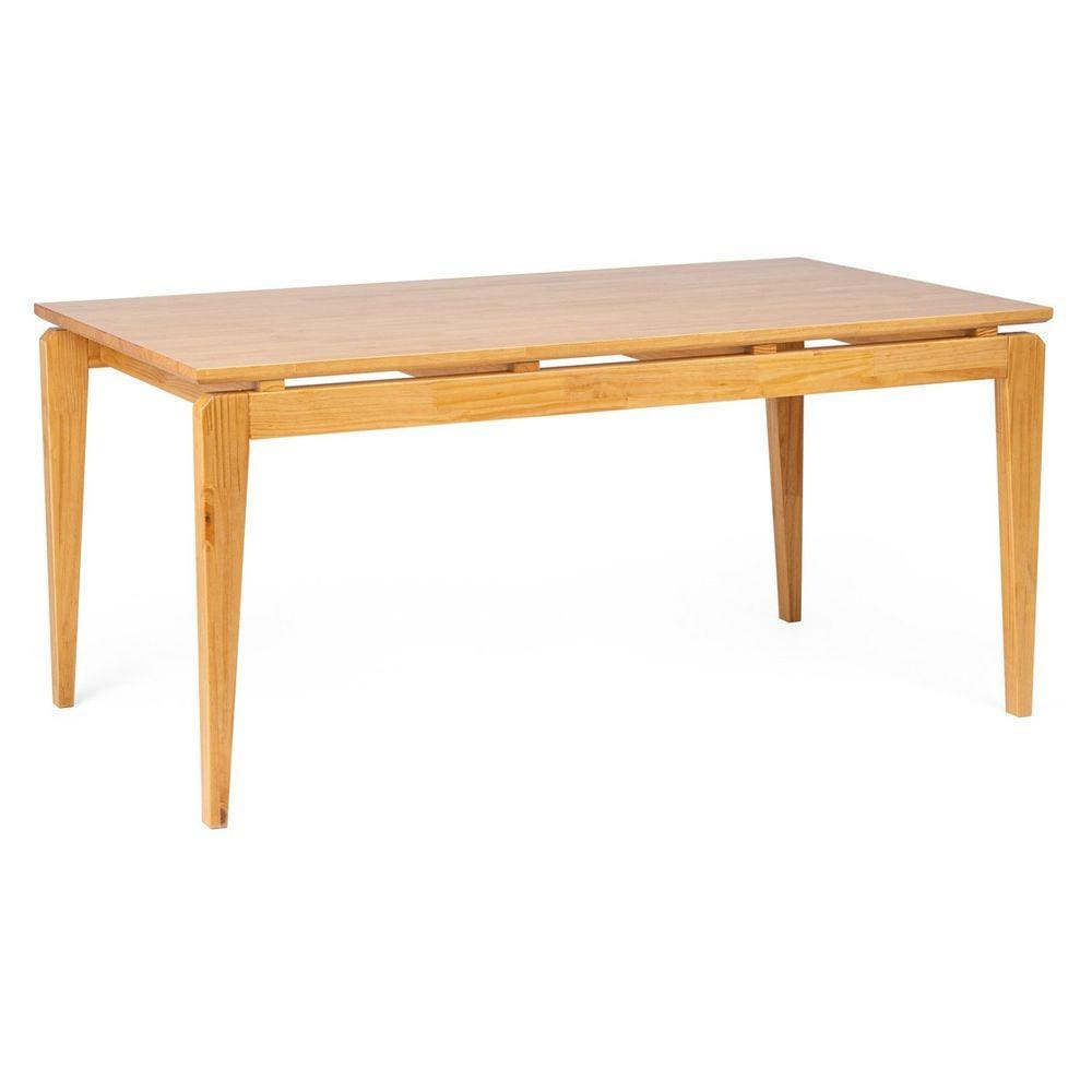 Mesa de Jantar 160x90cm Madeira Maciça Seiva Yescasa Amendoa